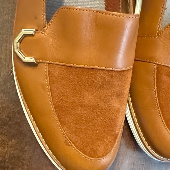 Cole Haan Grand OS- Women’s Tan Leather & Suede Loafers - Picture 4 of 16